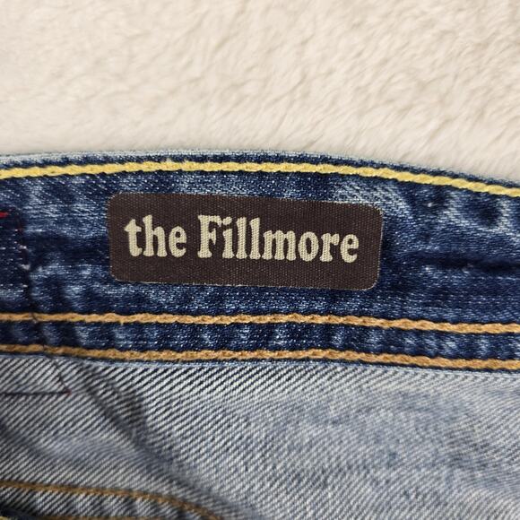 AG Adriano Goldschmied Men's The Fillmore Distressed Denim Jeans 38x32 USA Made - Picture 8 of 16